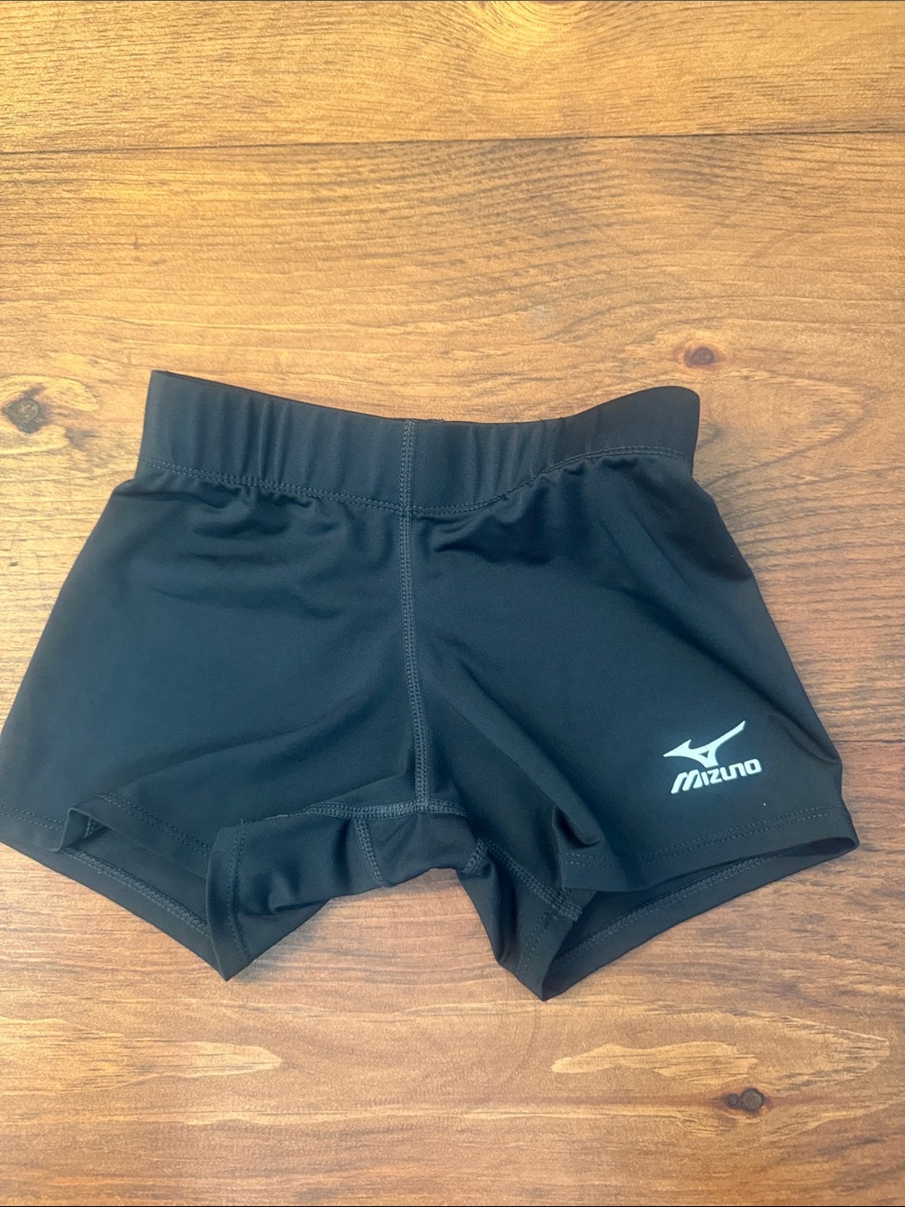 Mizuno Black Performance Compression volleyball 🏐 Shorts with Reflective Logo